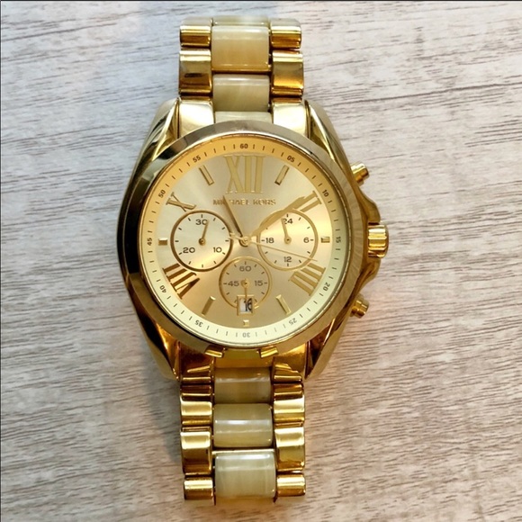 MICHAEL KORS MARBLE/GOLD WATCH - Picture 2 of 4